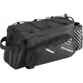 RockBros Fahrradtasche, Packtasche für Gepäckträger A9-BK, Schwarz