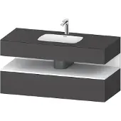 Duravit Einbauwaschtisch-Möbel-Set Qatego 120x55x60cm, w m/Gr m, Kon-WTU, Nischenb