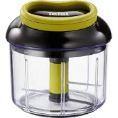 Tefal 5-Sekunden-Zerkleinerer 900 ml Gemüseschneider Und Mixer Mit Edelstahlklingen Zum Zerkleinern Von Gemüse, Zwiebeln Und Nüssen K1320404