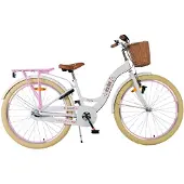 Volare Blossom Kinderfahrrad - Mädchen - 26 Zoll - Weiss - Nexus 3 Gänge