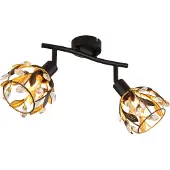 Globo Lighting Strahler Metall schwarz matt, 2x E14
