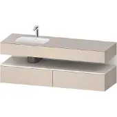 Duravit Einbauwaschtisch-Möbel-Set Qatego 160x50x60cm, Kon-WTU, B l, w m/ta matt