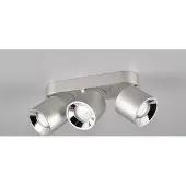 Meine Wunschleuchte LED Deckenstrahler GUAYANA Silber matt 3 flammig