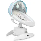 Caretero , Babywippe Elektrisch, Babyschaukel mit drehbarem Sitz, 3 Modi, Blau