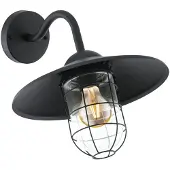 Eglo MELGOA, Oberfläche, 1 Glühbirne(n), E27, IP44, Schwarz