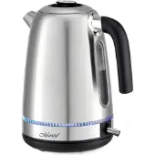 Maestro MR-050 Elektrischer Wasserkocher mit Beleuchtung silberfarben 1 7 L