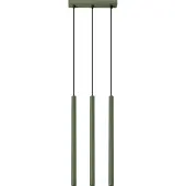 Sollux Pendelleuchte PASTELO 3P olivgrün 3xG9 8W Stahl 104x19.5x19.5cm