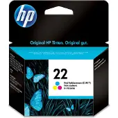 HP 22 Cyan/Magenta/Gelb Original Druckerpatrone, Standardertrag, Cyan, Magenta, Gelb, Tinte auf Farbstoffbasis, 5 ml, 1 Stück(e), 165 Seiten