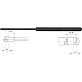 METZGER Gasfeder Motorhaubendämpfer 404mm für VW TOURAN (1T1, 1T2) 460N 2110454