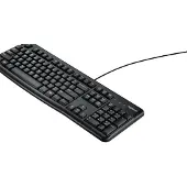 Logitech K120, Volle Größe (100%), Kabelgebunden, USB, QWERTY, Schwarz