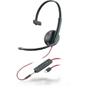HP Poly Headset Blackwire C3215 monaural USB-C & 3,5 mm