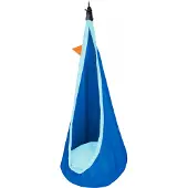 LA SIESTA Joki, Hängemattenschaukel, Ohne Standfuß, Drinnen, Blau, 80 kg, 1500 mm