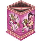 Safta Bleistifthalter Gorjuss Carousel Rosa Pappe (8.5 x 11.5 x 8.5 cm)