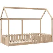 Syfax Kinderbett Hausbett 90x190 cm Massivholz Kiefer