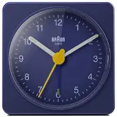 Braun BC02BL, Quarzwecker, Rechteck, Blau, Analog, Akku, AA