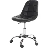MCW Drehstuhl MCW-A86, Bürostuhl Arbeitshocker, Schalensitz Kunstleder schwarz