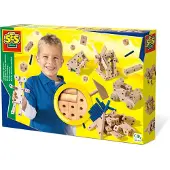 SES Creative Holzkonstruktionsset, Kinder-Bastelkit, 3 Jahr(e), Holz, 1 Stück(e), 396,7 g