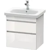 Duravit Waschtischunterbau DURASTYLE 448x580x610mm weiß matt/basalt matt weiss matt/basalt matt