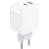 BigBen Interactive , 65W USB-A/USB-C Power Delivery GaN universelles Schnellladegerät, Weiß