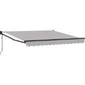 vidaXL Ausziehbare Markise Hellgrau 300 x 250 x 165 cm
