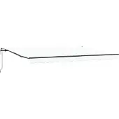 vidaXL Ausziehbare Markise Weiß 450 x 350 cm Stoff und Aluminium