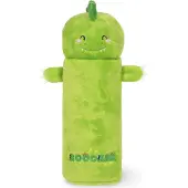 Legami Federmäppchen Plüsch Dino,24.5 x 14 x 8 cm, Polyester, Weiches Federmäppchen, Polyester, Grün, Abbildung, Reißverschluss, Kind