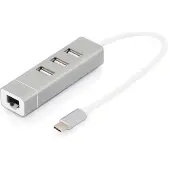 Digitus Usb C+ethernet Hub
