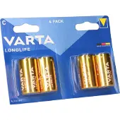 Varta Longlife C, Einwegbatterie, C, Alkali, 1,5 V, 2 Stück(e), 50 mm