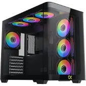 Xigmatek Pano, PC, Schwarz, EATX, ATX, micro ATX, Mini-ITX, Stahl, Gehärtetes Glas, Multi, 16 cm
