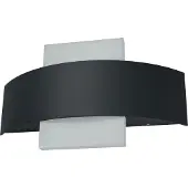 Osram ENDURA Style Shield Square LED-Außenleuchte mit Lichtaustritt oben und unten in Dunkelgrau aus Aluminium, IP44-Schutz, für Fassaden-/Eingänge