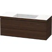 Duravit Waschtischunterschrank c-bonded L-Cube 120x48cm, o HL, N geb., 2 Schub., wandhängend