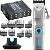 GAMMA PIÙ Gamma Plus Cyborg Haarschneidemaschine Profi Set 45mm Klinge Akku LED