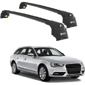 TURTLE DACHTRÄGER AIR-2 , Schwarz AUDI A4 AVANT (B8) 2008 - 2015 (Kombi)