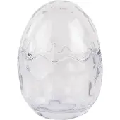Clayre & Eef Glastopf Ei Ø 9x12 cm Transparant Glas