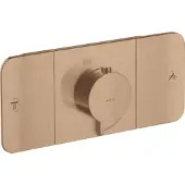 Hansgrohe AXOR One Thermostatmodul Unterputzmodell für 2 Verbraucher, 45712310, Farbe: Brushed Red Gold