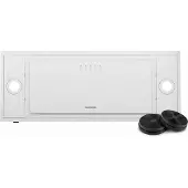 Klarstein TurboMax Dunstabzugshaube Unterbau, 75-cm-Unterbauhaube, 400 m³/h Luftdurchsatz, , LED-Beleuchtung, 3 Gebläsestufen, Kohlefilter, Weiß