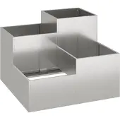Syfax Gartenblumentopf Silber 80 x 80 x 60 cm Edelstahl
