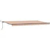 vidaXL Ausziehbare Markise Mehrfarbig 600 x 300 cm Polyester