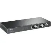 TP-LINK 24-Port-Gigabit-Rackmount-Switch, Unmanaged, Gigabit Ethernet (10/100/1000), Vollduplex, Rack-Einbau, 1U