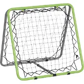 Novzep Verstellbarer 5-Stufen-Fußball-Rebounder 75x75x64cm Metall Grün/Schwarz Baseball Basketball Rückprallwand Netz