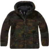 Brandit Women Teddyfleece Jacket Hooded woodland, 3XL