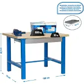 Simonwork (bancos De Trabajo) Bt6 Box Metallregal 865x1800x750 Mm