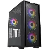 Hiditec H2 AIR ARGB, Tower, PC, Schwarz, ATX, EATX, ITX, micro ATX, Stahl, Multi