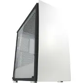 LC-Power Gaming 713W, Midi Tower, PC, Weiß, ATX, micro ATX, Mini-ITX, Metall, Kunststoff, Gehärtetes Glas, Gaming