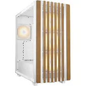 Sharkoon REBEL C70G RGB, Full Tower, PC, Weiß, Holz, ATX, micro ATX, Mini-ITX, Metall, Gehärtetes Glas, Multi
