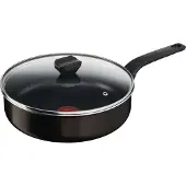 Tefal EASY COOK AND Clean B55432 Sauteuse inkl. Deckel, Aluminium, 24 cm Durchmesser, Antihaftbeschichtung