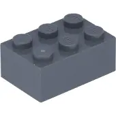 LEGO 2x3 Stein 3002 - 10 Stück Dunkelgrau