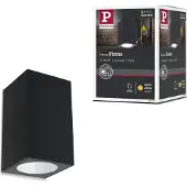 Paulmann Flame Außenwandleuchte Anthrazit - , Flame, Schwarz, Metall, Modern