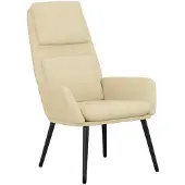Syfax Relaxsessel Creme Stoff, dick gepolstert, Metallrahmen, 70x77x98 cm