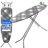 Kadax Klappbares Bügelbrett, 120x38cm Dampfbügelbrett mit Metallnetz